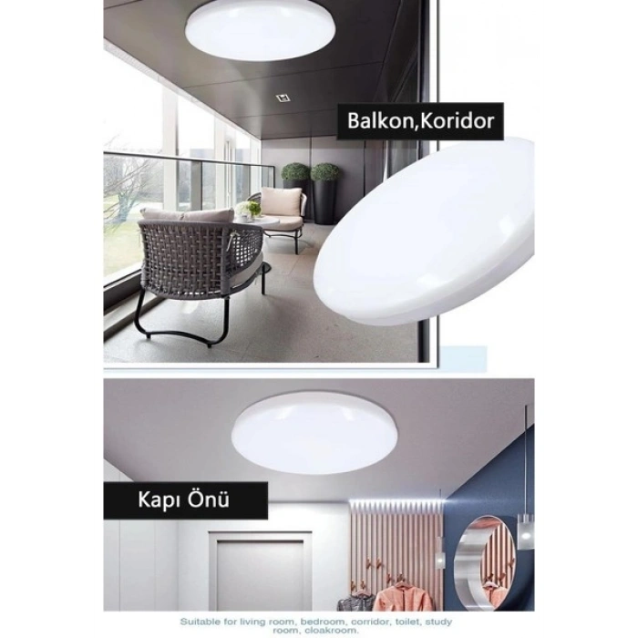 Ledvance 12W LED Plafonyer 3000K Sarı Işık Tavan Armatür Banyo Lambası