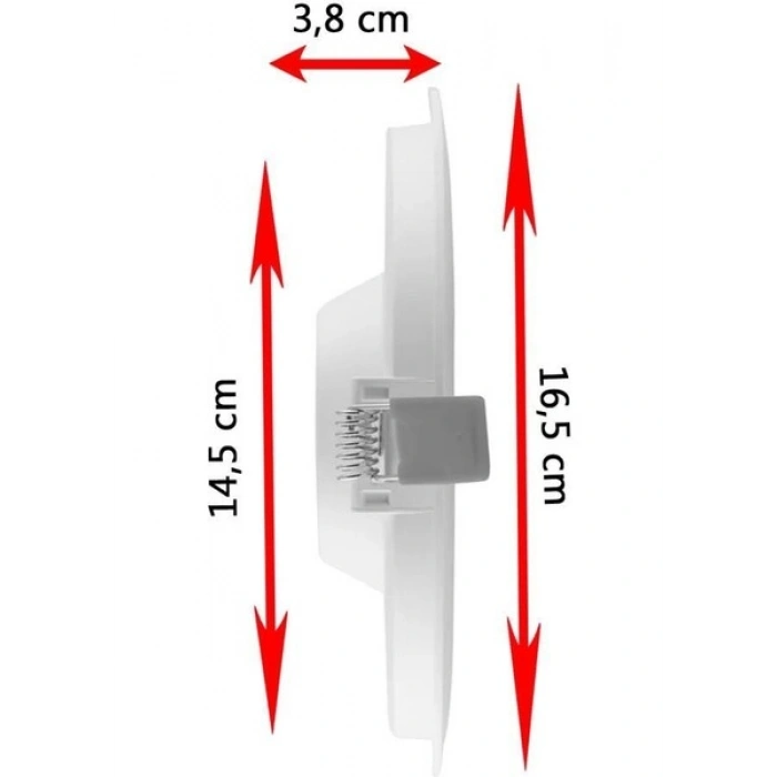Ledvance 12W Slım LED Panel 4000K -Günışığı 14,5 cm Gömme Spot Armatür