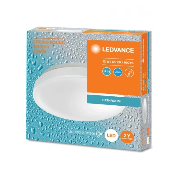 Ledvance LED Plafonyer 12 W IP44 Sarı Işık Sensörlü