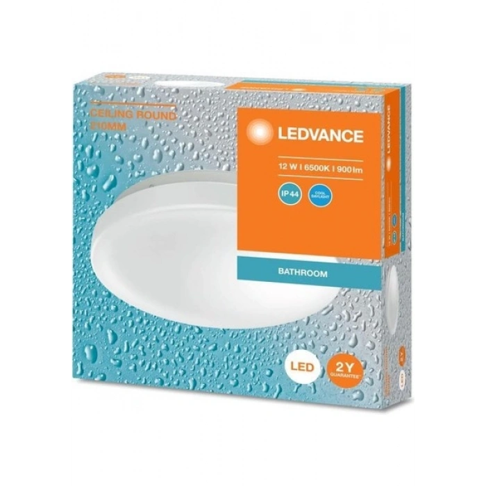Ledvance Osram - Ledvance 12W LED Plafonyer 6500K Beyaz Işık - Tavan Armatür Banyo Lambası
