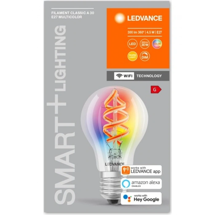 Ledvance Smart+ Filament Classic Rgbw 30 4.5 W/2700 K E27 LED Ampul