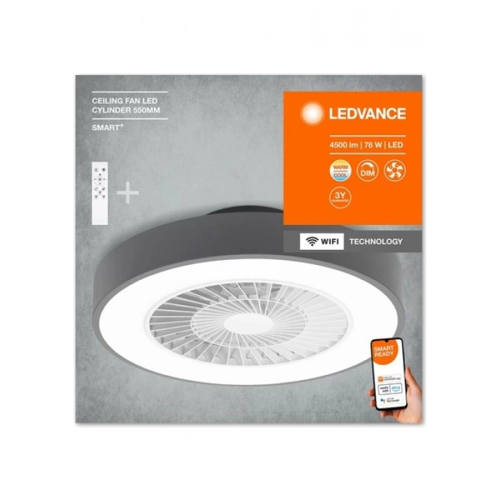 Ledvance Smart Wifi Akıllı Tavan Vantilatörü 78w Led Işık