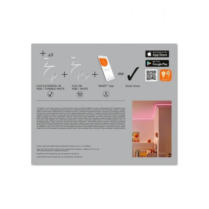 Ledvance Smart Wifi Flex 3,6W Rgbw 320lm 1 Mt. Ek Akıllı Led Şerit