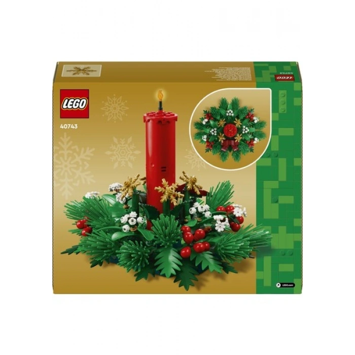 LEGO® 40743 Yılbaşı Temalı Masa Süsü 433 Parça Hediyelik Çocuklar için Yaratıcı Set
