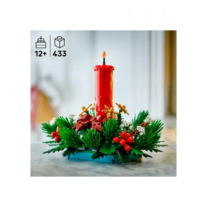 LEGO® 40743 Yılbaşı Temalı Masa Süsü 433 Parça Hediyelik Çocuklar için Yaratıcı Set
