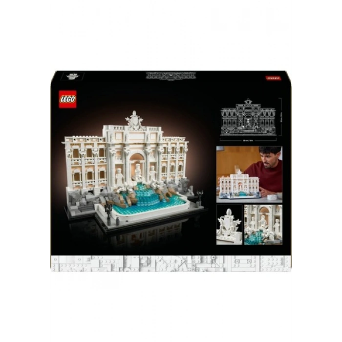 LEGO® Architecture Trevi Çeşmesi 21062 - Yetişkinler için Dekoratif ve Sergilenebilir Model Yapım Seti (1880 Parça)