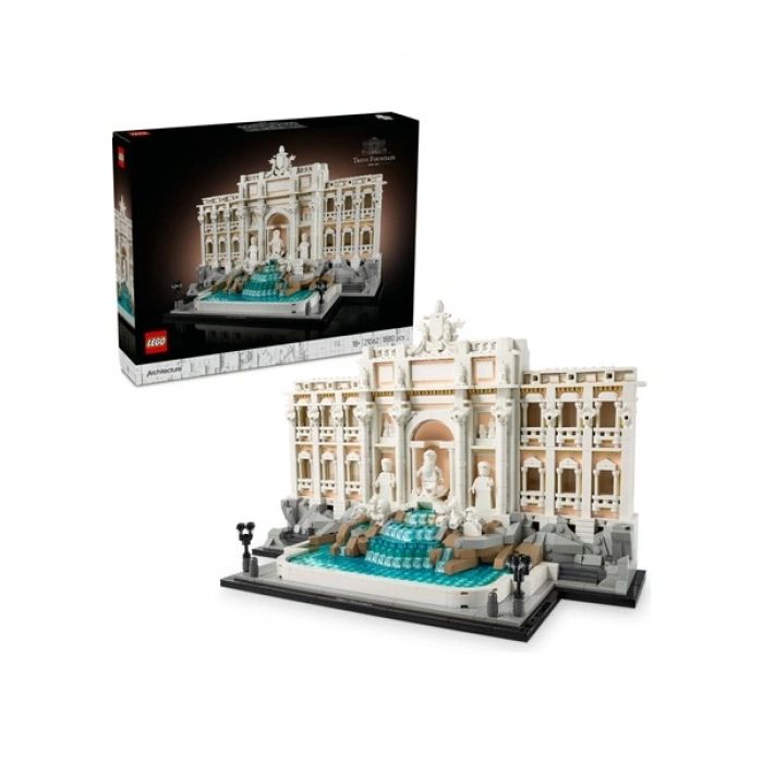 LEGO® Architecture Trevi Çeşmesi 21062 - Yetişkinler için Dekoratif ve Sergilenebilir Model Yapım Seti (1880 Parça)