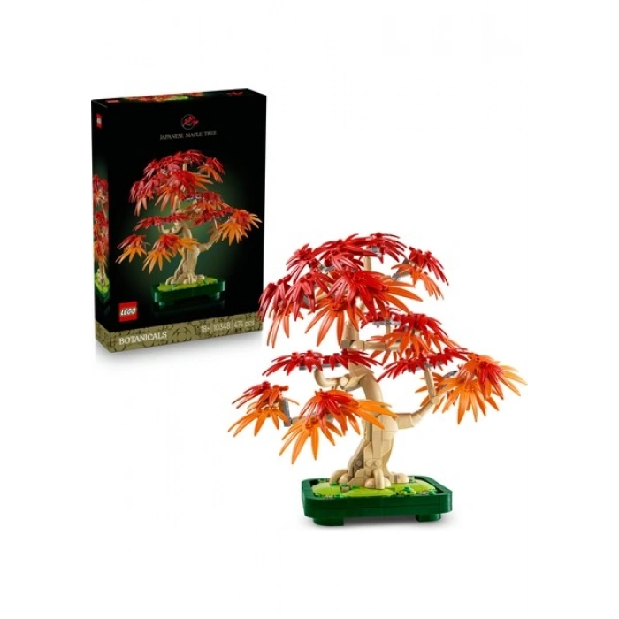 LEGO® Botanicals Japon Kırmızı Akçaağaç Bonsai Ağacı 10348 - Yetişkin Bitki Severler için Bitki Modeli Yapım Seti (474 Parça)