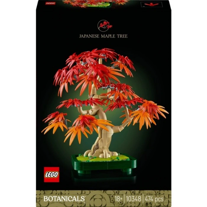 LEGO® Botanicals Japon Kırmızı Akçaağaç Bonsai Ağacı 10348 - Yetişkin Bitki Severler için Bitki Modeli Yapım Seti (474 Parça)