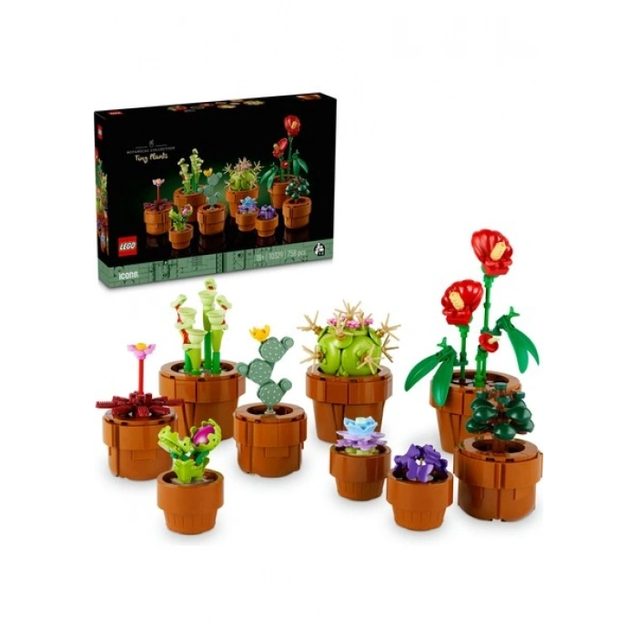 LEGO® Botanicals Minik Bitkiler 10329 – Anneler Gününe Özel Farklı Türlerde 9 Bitki İçeren Çiçek Modeli Yapım Seti (758 Parça)