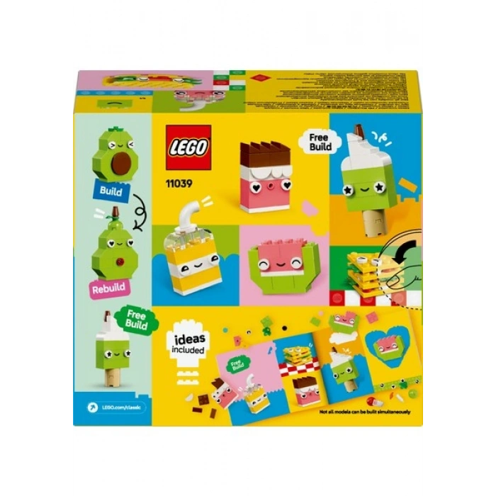 LEGO® Classic Yaratıcı Yiyecek Arkadaşlar 11039 - 4 Yaş & Üzeri Çocuklar için Yaratıcı Oyuncak Yapım Seti (150 Parça)