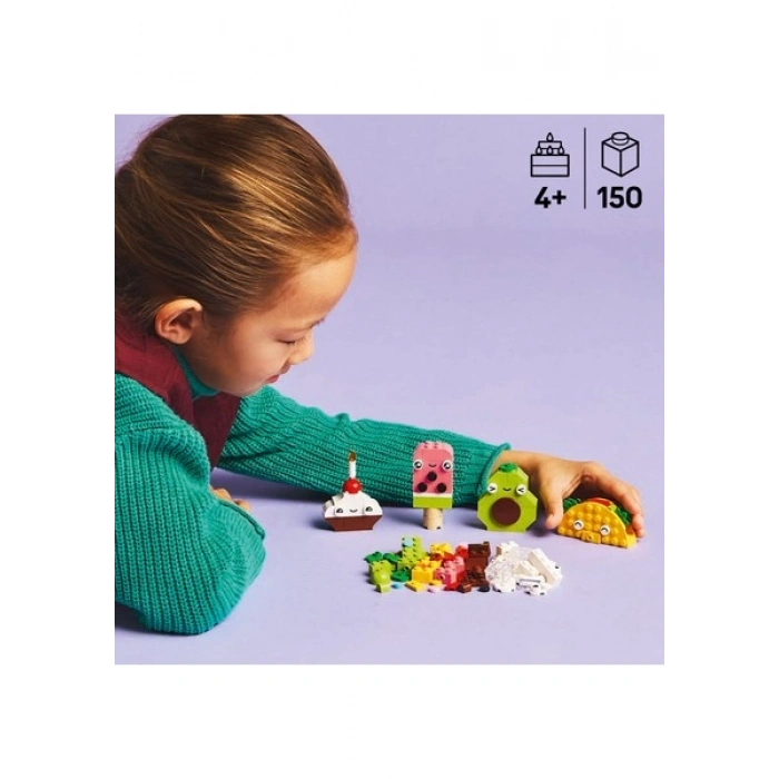 LEGO® Classic Yaratıcı Yiyecek Arkadaşlar 11039 - 4 Yaş & Üzeri Çocuklar için Yaratıcı Oyuncak Yapım Seti (150 Parça)