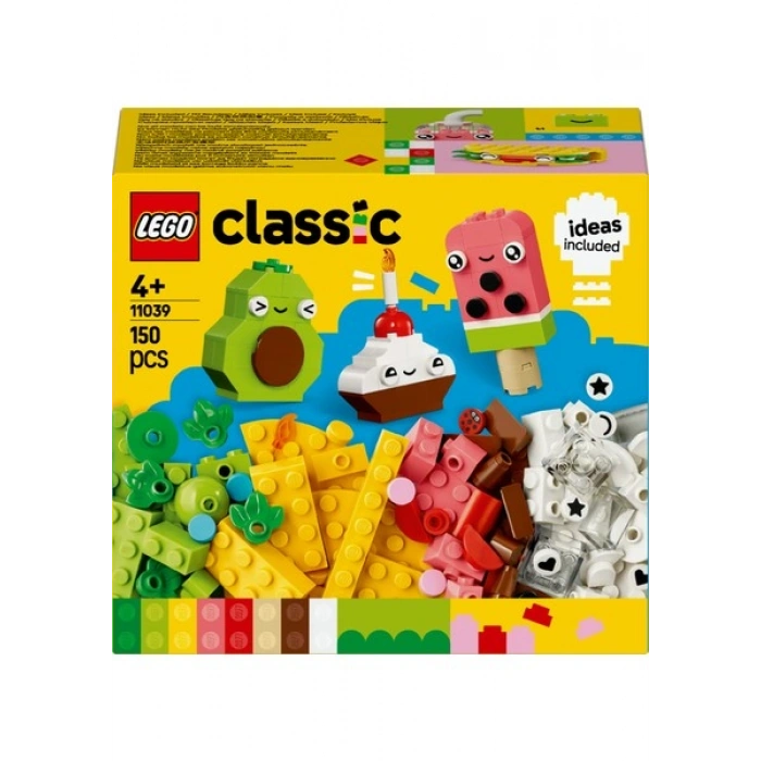 LEGO® Classic Yaratıcı Yiyecek Arkadaşlar 11039 - 4 Yaş & Üzeri Çocuklar için Yaratıcı Oyuncak Yapım Seti (150 Parça)