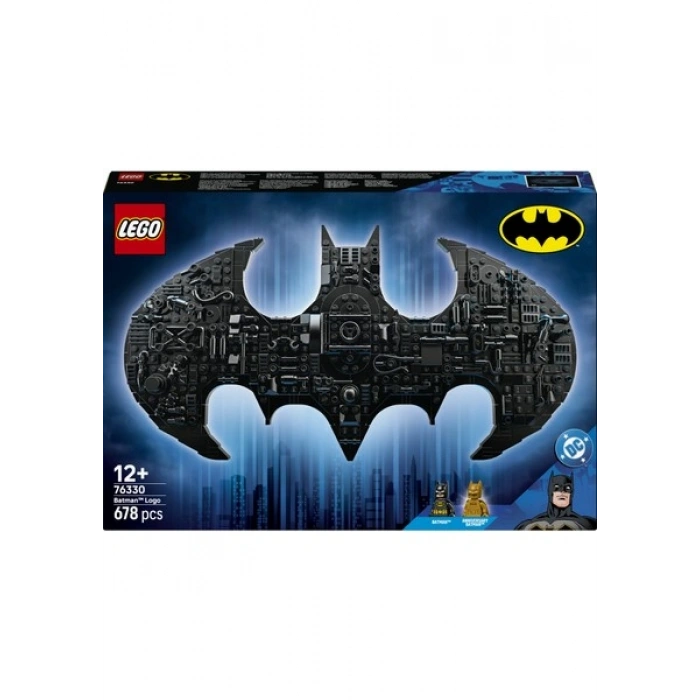 LEGO ® DC Batman™: Batman Logosu 76330 – 12 Yaş Üzeri Çocuklar için Minifigür İçeren Yaratıcı Oyuncak Yapım Seti (678 Parça)