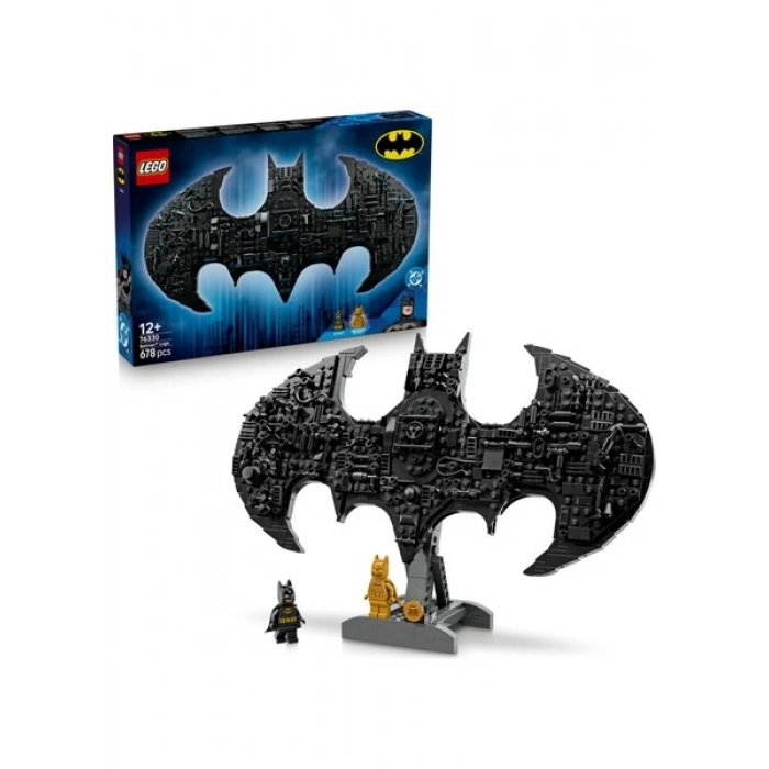 LEGO ® DC Batman™: Batman Logosu 76330 – 12 Yaş Üzeri Çocuklar için Minifigür İçeren Yaratıcı Oyuncak Yapım Seti (678 Parça)