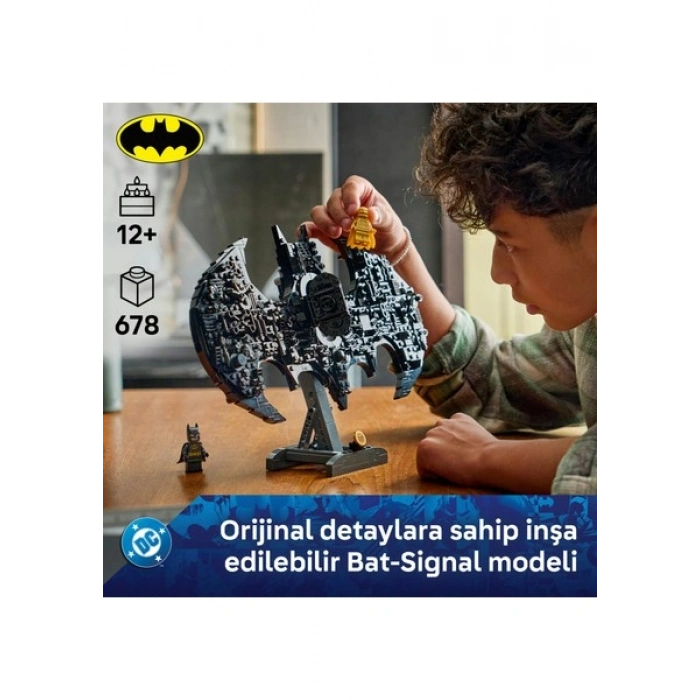 LEGO ® DC Batman™: Batman Logosu 76330 – 12 Yaş Üzeri Çocuklar için Minifigür İçeren Yaratıcı Oyuncak Yapım Seti (678 Parça)
