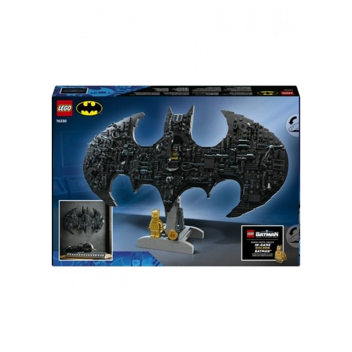 LEGO ® DC Batman™: Batman Logosu 76330 – 12 Yaş Üzeri Çocuklar için Minifigür İçeren Yaratıcı Oyuncak Yapım Seti (678 Parça)
