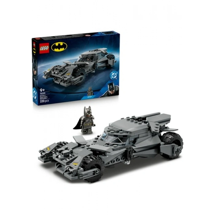 LEGO ® DC Batman™ Batman ve Superman™ Batmobile™ 76331 – 9+ için Minifigür İçeren Yaratıcı Oyuncak Yapım Seti (220 Parça)