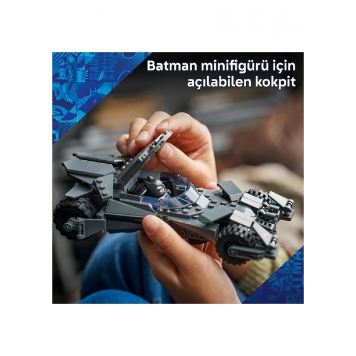 LEGO ® DC Batman™ Batman ve Superman™ Batmobile™ 76331 – 9+ için Minifigür İçeren Yaratıcı Oyuncak Yapım Seti (220 Parça)