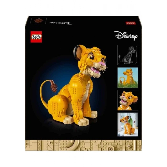LEGO® │ Disney Genç Aslan Kral Simba 43247 - Yetişkinler için Model Yapım Seti (1445 Parça)