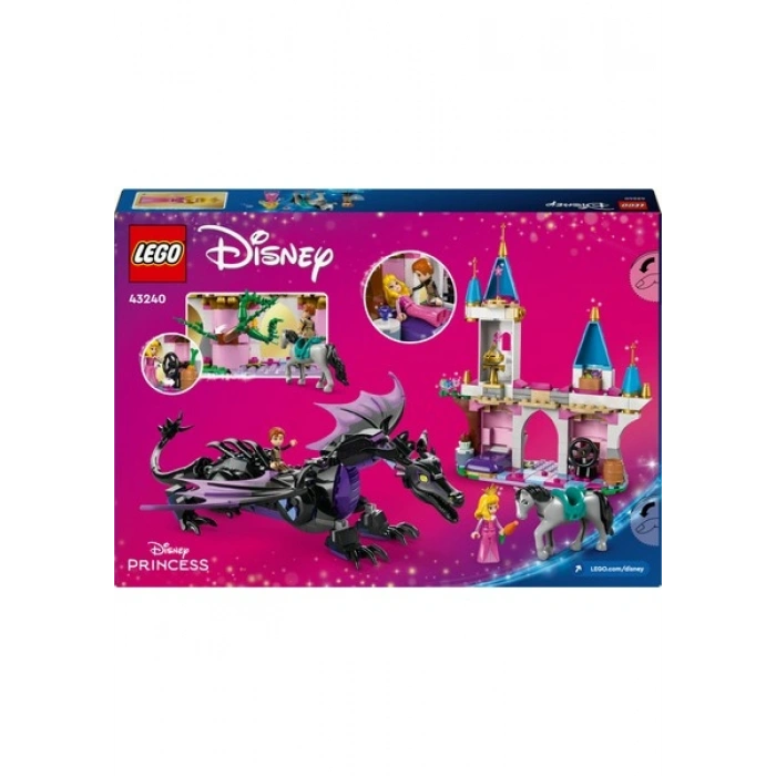 LEGO® │ Disney Princess Malefiz’in Ejderha Formu 43240 - 7 Yaş & Üzeri Çocuklar için Yaratıcı Oyuncak Yapım Seti (583 Parça)