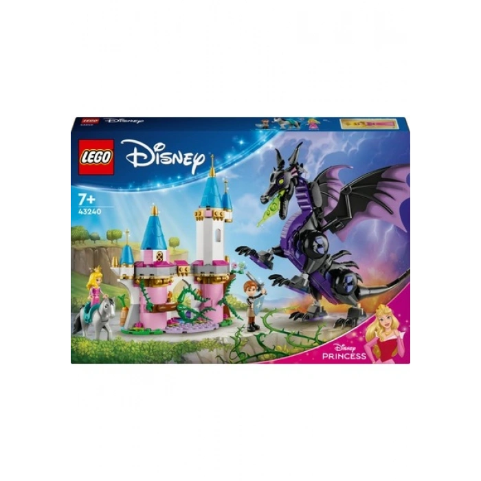 LEGO® │ Disney Princess Malefiz’in Ejderha Formu 43240 - 7 Yaş & Üzeri Çocuklar için Yaratıcı Oyuncak Yapım Seti (583 Parça)