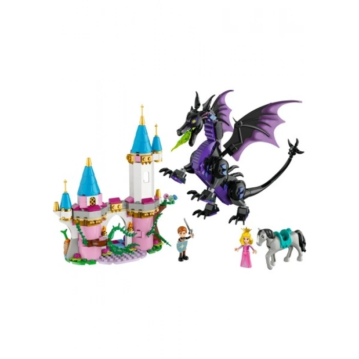 LEGO® │ Disney Princess Malefiz’in Ejderha Formu 43240 - 7 Yaş & Üzeri Çocuklar için Yaratıcı Oyuncak Yapım Seti (583 Parça)