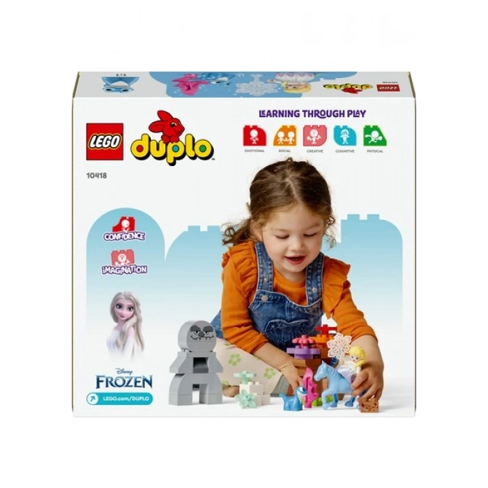 LEGO® DUPLO® │ Disney Elsa ve Bruni Büyülü Ormanda 10418 - 2 Yaş & Üzeri Çocuklar için Eğitici Oyuncak Yapım Seti (31 Parça)