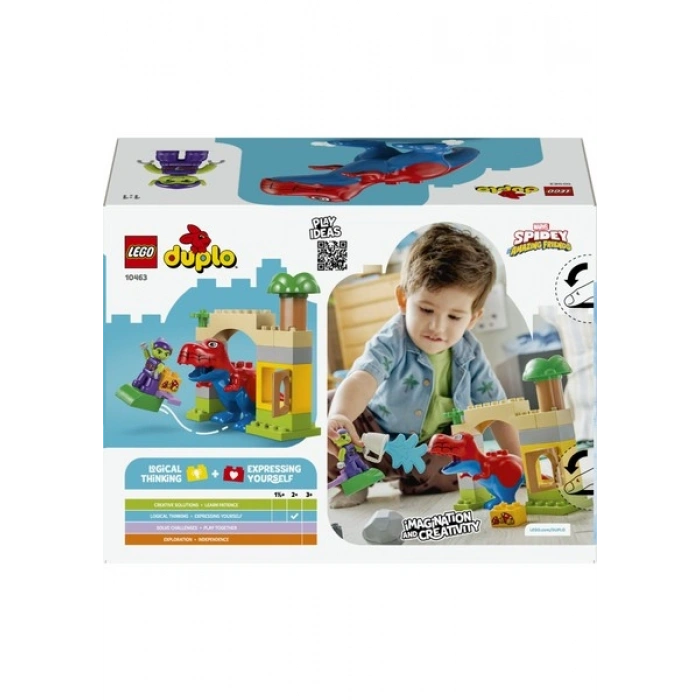 LEGO ® DUPLO® │Marvel Dinozor Spidey-Rex, Yeşil Goblin’e Karşı 10463 - 2+ Yaş için Figür İçeren Eğitici Oyuncak Yapım Seti (25P)