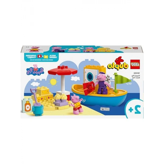 LEGO DUPLO Peppa Pig Tekne Gezisi Seti, Eğitici Oyuncak 23 Parça