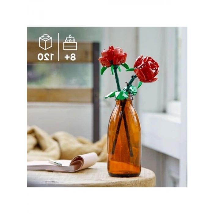 LEGO Gül Yapım Seti, Kırmızı Gül, 120 Parça