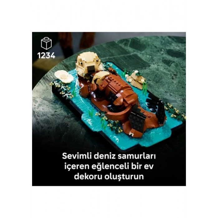LEGO® Ideas Yüzen Deniz Samurları 21366 - Anneler Günü Hediyesi Figürler ve İstiridye İçeren Model Yapım Seti (1234 Parça)