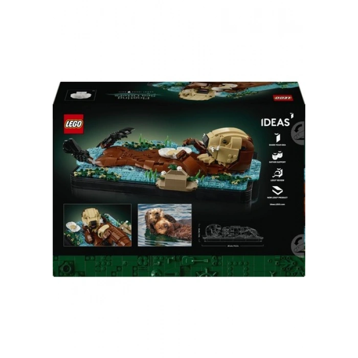 LEGO® Ideas Yüzen Deniz Samurları 21366 - Anneler Günü Hediyesi Figürler ve İstiridye İçeren Model Yapım Seti (1234 Parça)