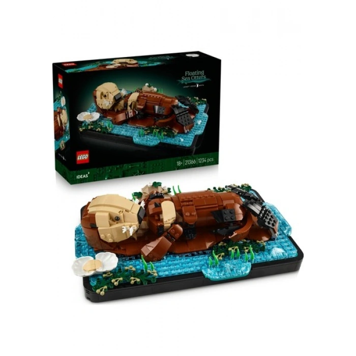 LEGO® Ideas Yüzen Deniz Samurları 21366 - Anneler Günü Hediyesi Figürler ve İstiridye İçeren Model Yapım Seti (1234 Parça)