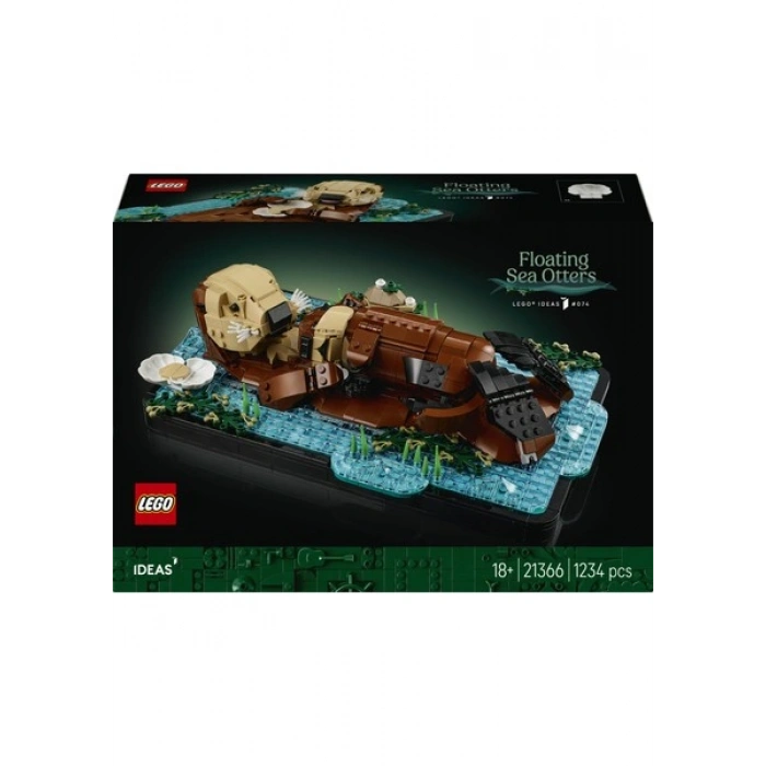 LEGO® Ideas Yüzen Deniz Samurları 21366 - Anneler Günü Hediyesi Figürler ve İstiridye İçeren Model Yapım Seti (1234 Parça)