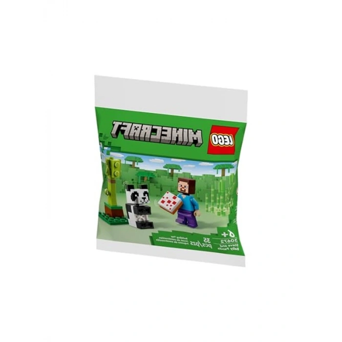 LEGO Minecraft Seti, Steve ve Bebek Panda Figürü
