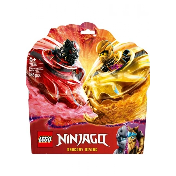 LEGO® NINJAGO® Ejderha Spinjitzu Savaş Paketi 71826 - 6 Yaş & Üzeri Çocuklar için Yaratıcı Oyuncak Yapım Seti (186 Parça)