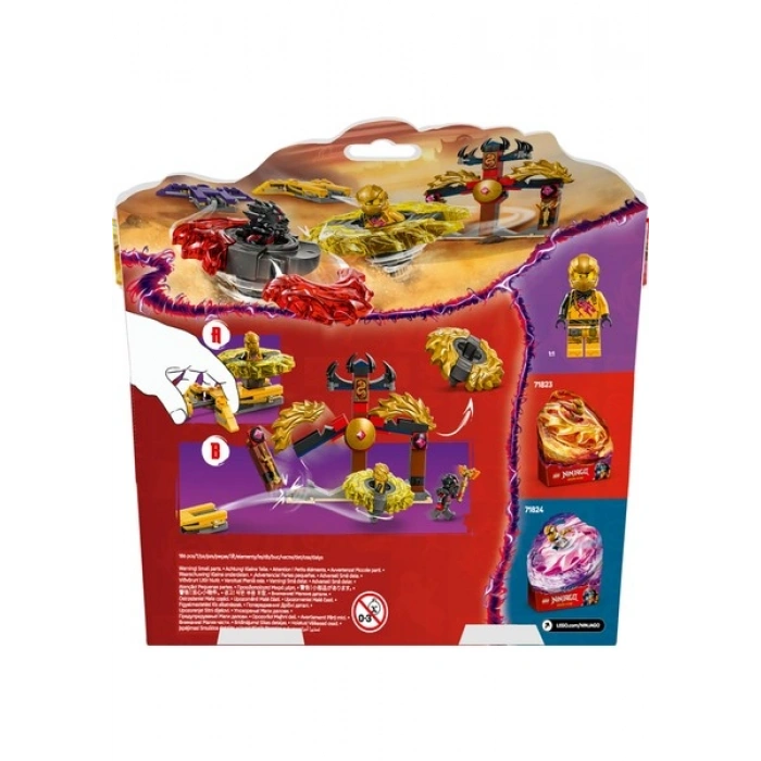 LEGO® NINJAGO® Ejderha Spinjitzu Savaş Paketi 71826 - 6 Yaş & Üzeri Çocuklar için Yaratıcı Oyuncak Yapım Seti (186 Parça)