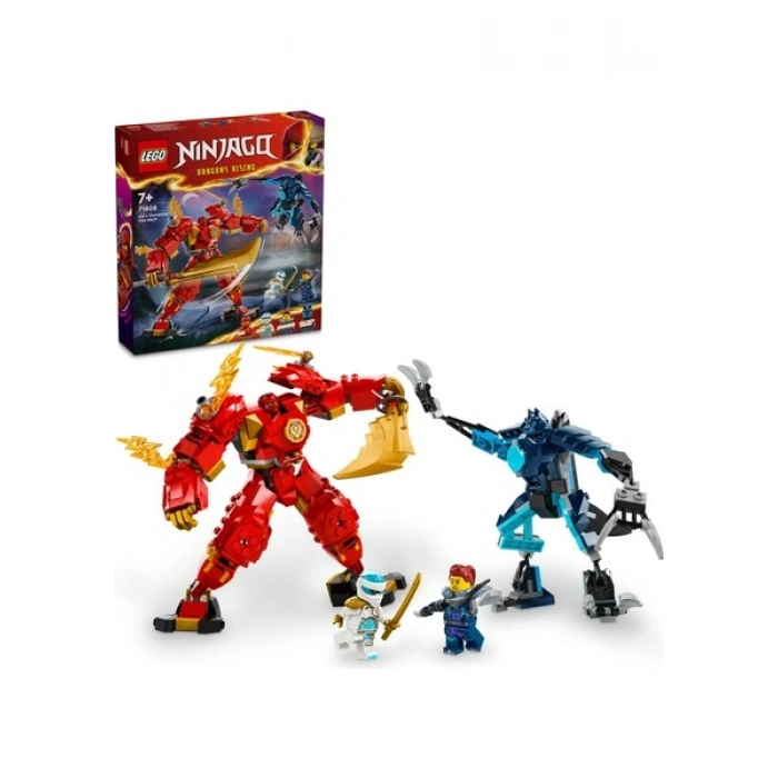 LEGO® NINJAGO® Kainin Ateş Elementi Robotu 71808 - 7 Yaş & Üzeri Çocuklar için Yaratıcı Oyuncak Yapım Seti (322 Parça)