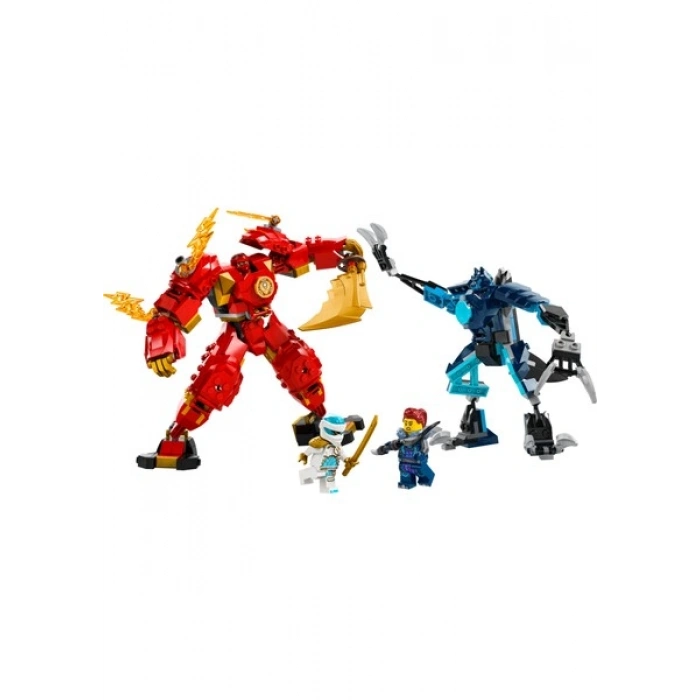 LEGO® NINJAGO® Kainin Ateş Elementi Robotu 71808 - 7 Yaş & Üzeri Çocuklar için Yaratıcı Oyuncak Yapım Seti (322 Parça)