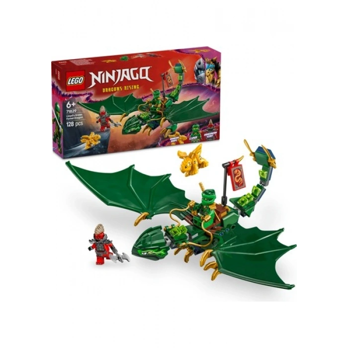 LEGO® NINJAGO® Lloydun Yeşil Orman Ejderhası 71829 - 6 Yaş & Üzeri Çocuklar için Yaratıcı Oyuncak Yapım Seti (128 Parça)