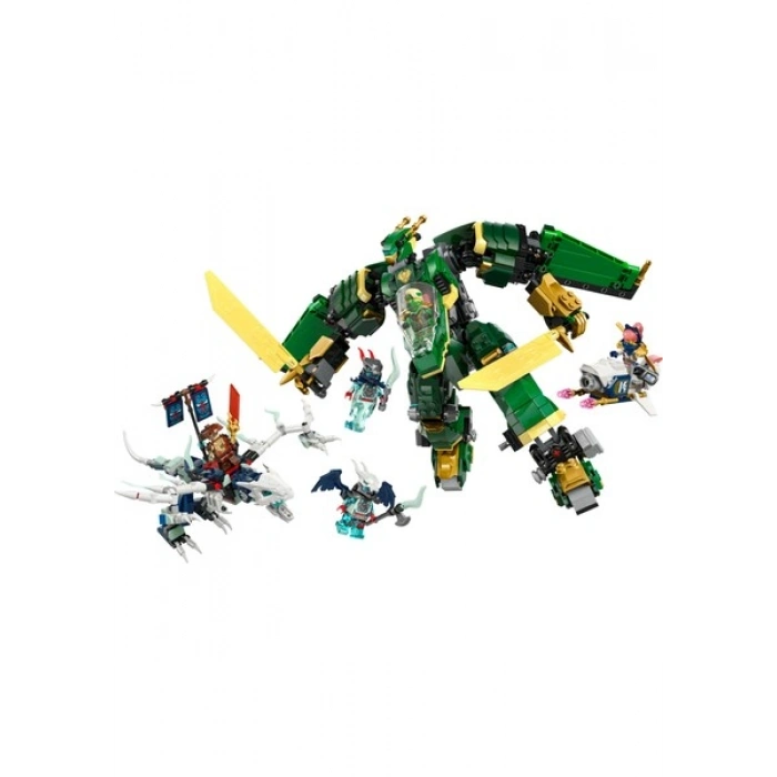 LEGO® NINJAGO® Lloyd’un Jet Robotu 71845 - 9+ Çocuklar için 5 Minifigür ve Ejderha İçeren Yaratıcı Oyuncak Yapım Seti (1112P)