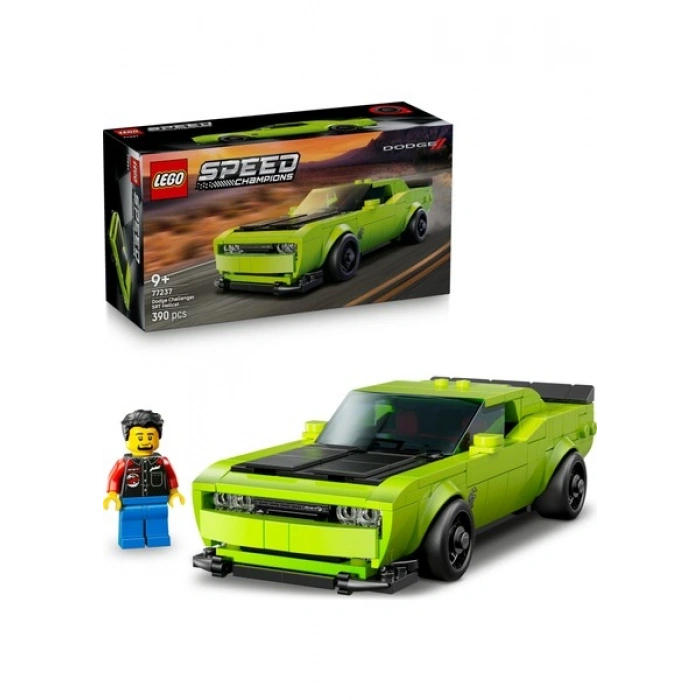 Lego® Speed Champions Dodge Challenger Srt Hellcat Spor Araba 77237 - 9+ Çocuklar Için Yarış Arabası Oyuncak Yapım Seti (390P)