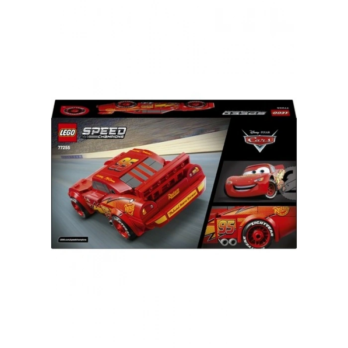 LEGO® Speed Champions | Şimşek McQueen 77255 - 9 Yaş ve Üzeri Çocuklar için Disney Pixar Arabalar Temalı Oyuncak Yapım Seti (270 Parça)