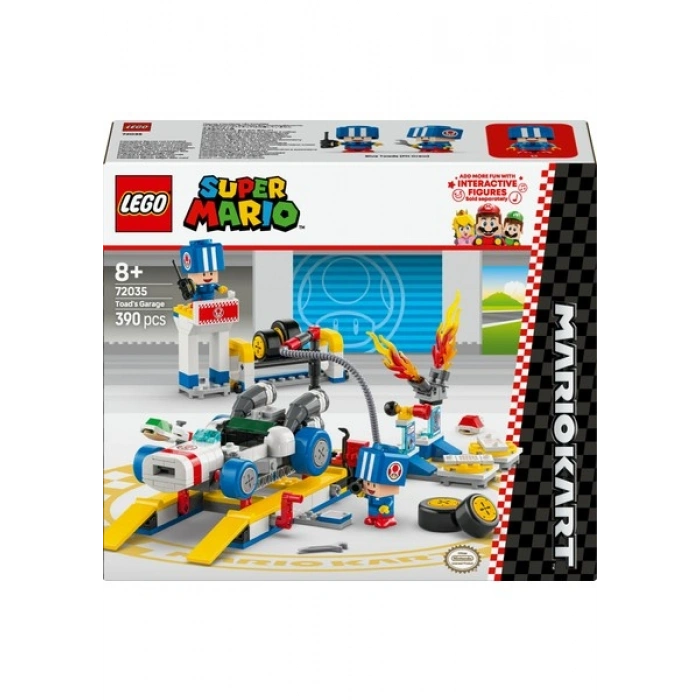 LEGO® Super Mario™ Mario Kart™ – Toadun Garajı 72035 - 8 Yaş & Üzeri Çocuklar için Yaratıcı Oyuncak Yapım Seti (390 P)