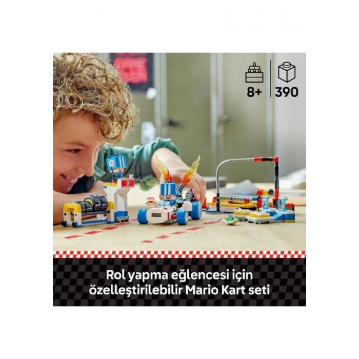 LEGO® Super Mario™ Mario Kart™ – Toadun Garajı 72035 - 8 Yaş & Üzeri Çocuklar için Yaratıcı Oyuncak Yapım Seti (390 P)