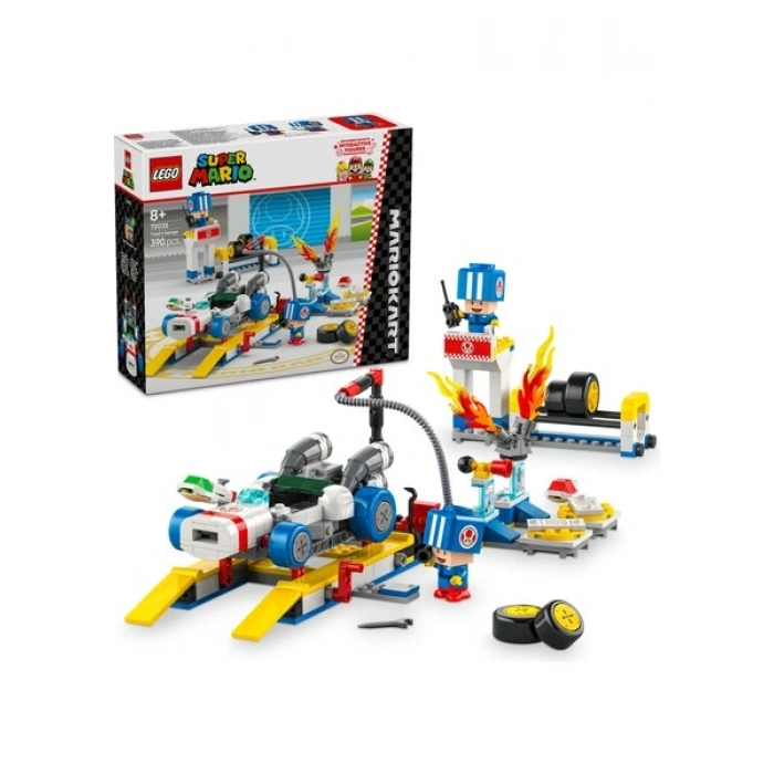 LEGO® Super Mario™ Mario Kart™ – Toadun Garajı 72035 - 8 Yaş & Üzeri Çocuklar için Yaratıcı Oyuncak Yapım Seti (390 P)