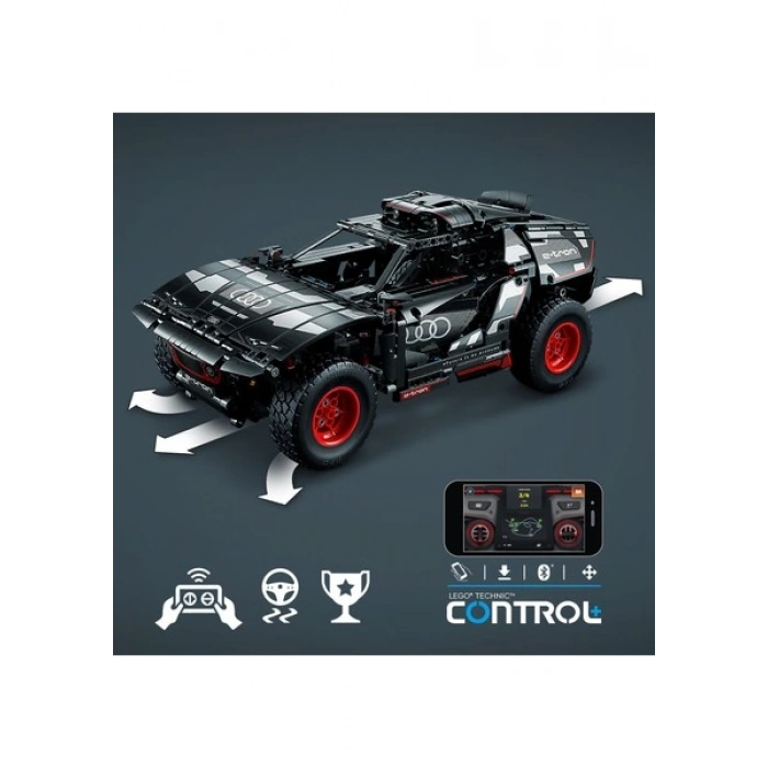 LEGO® Technic Audi RS Q e-tron 42160 - 10 Yaş & Üzeri Çocuklar için Yaratıcı Oyuncak Model Yapım Seti (914 Parça)