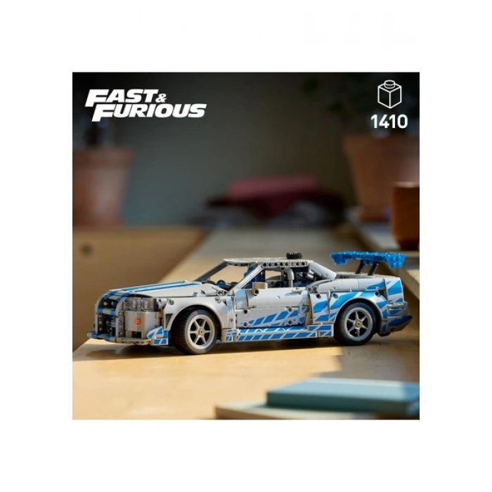 LEGO ® Technic™ Daha Hızlı Daha Öfkeli Nissan Skyline Gt-R (R34) Araba 42210 - 18+ Yaratıcı Araç Modeli Yapım Seti (1410 Parça)