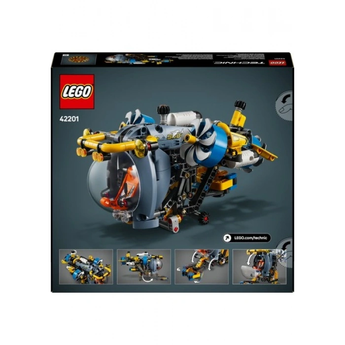 LEGO® Technic Derin Deniz Araştırma Denizaltısı 42201 - 9 Yaş & Üzeri Çocuklar için Yaratıcı Oyuncak Yapım Seti (413 P)